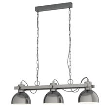 Lubenham 3 Light Steel Pendant